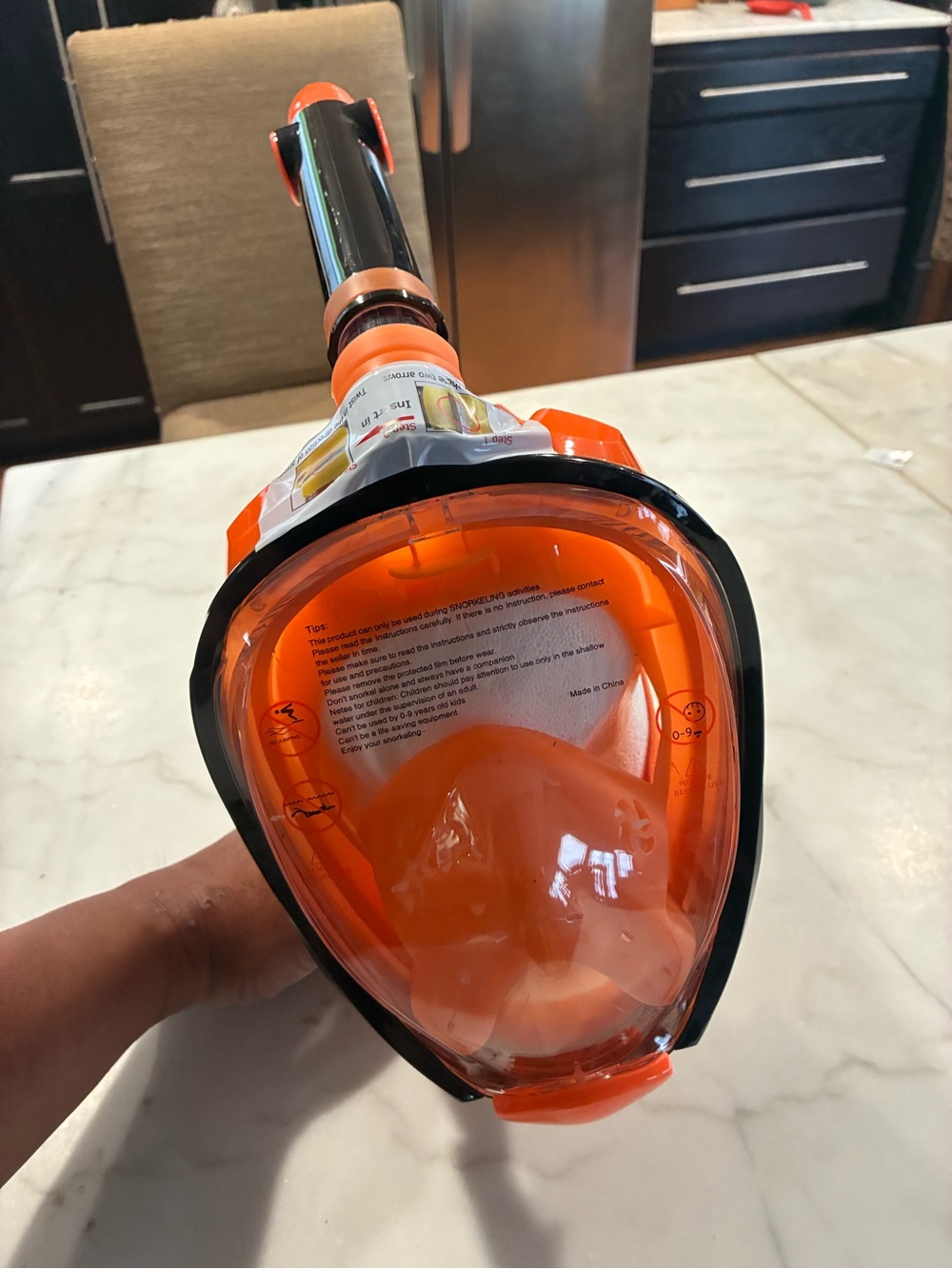 Full Face Snorkel Mask Diving Scuba Goggles Swimming Kids Adults Anti-Fog Swim
